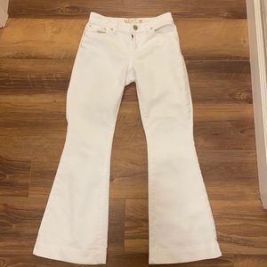 White Guess flare jeans